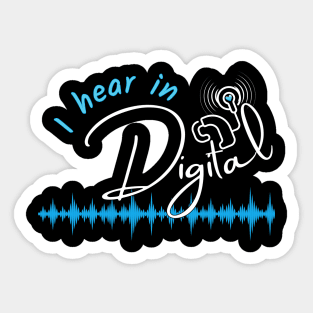 I hear in Digital | Cochlear Implant Sticker